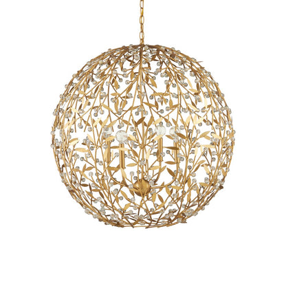 Secret Garden Orb Chandelier in Detail.