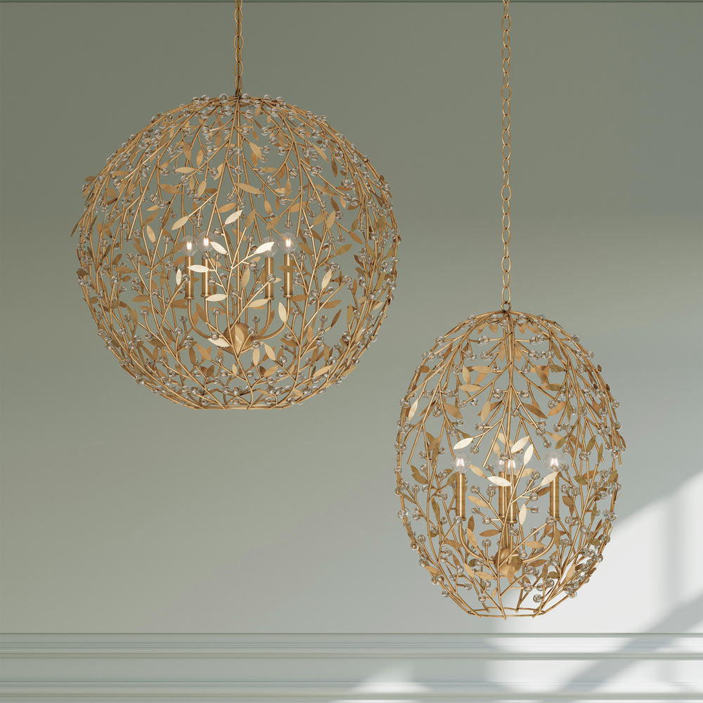 Secret Garden Orb Chandelier in Detail.