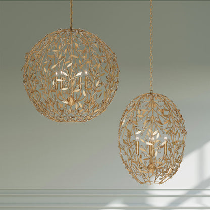 Secret Garden Orb Chandelier in Detail.