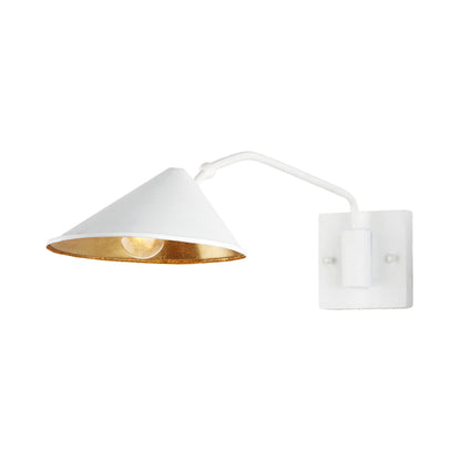 Serpa Swing Arm Wall Light in Gesso White (1-Light).