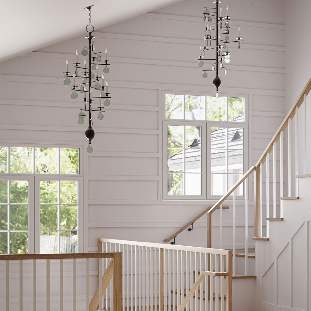 Sethos Chandelier in hallway.