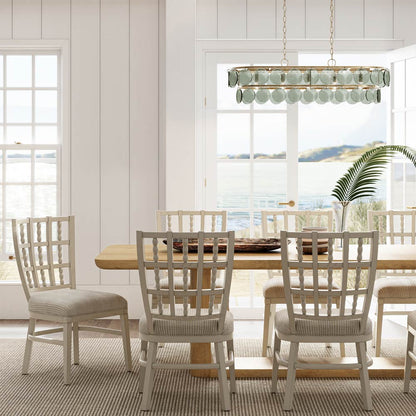 Settat Chandelier in dining room.