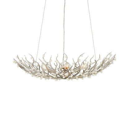 Shinju Pearl Bowl Chandelier in Detail.