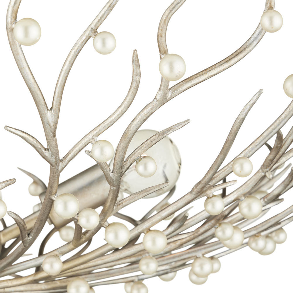 Shinju Pearl Bowl Chandelier in Detail.