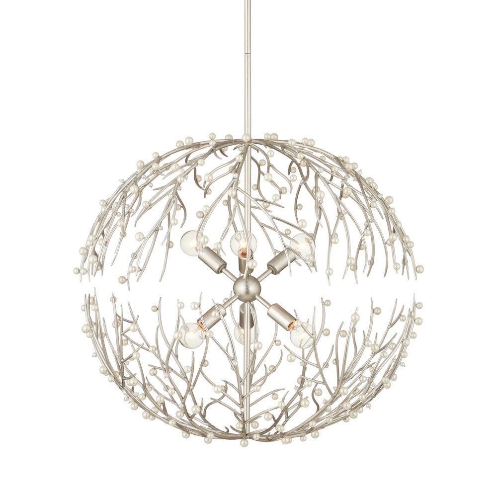 Shinju Pearl Orb Chandelier in Detail.