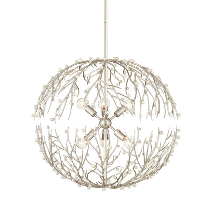 Shinju Pearl Orb Chandelier in Detail.