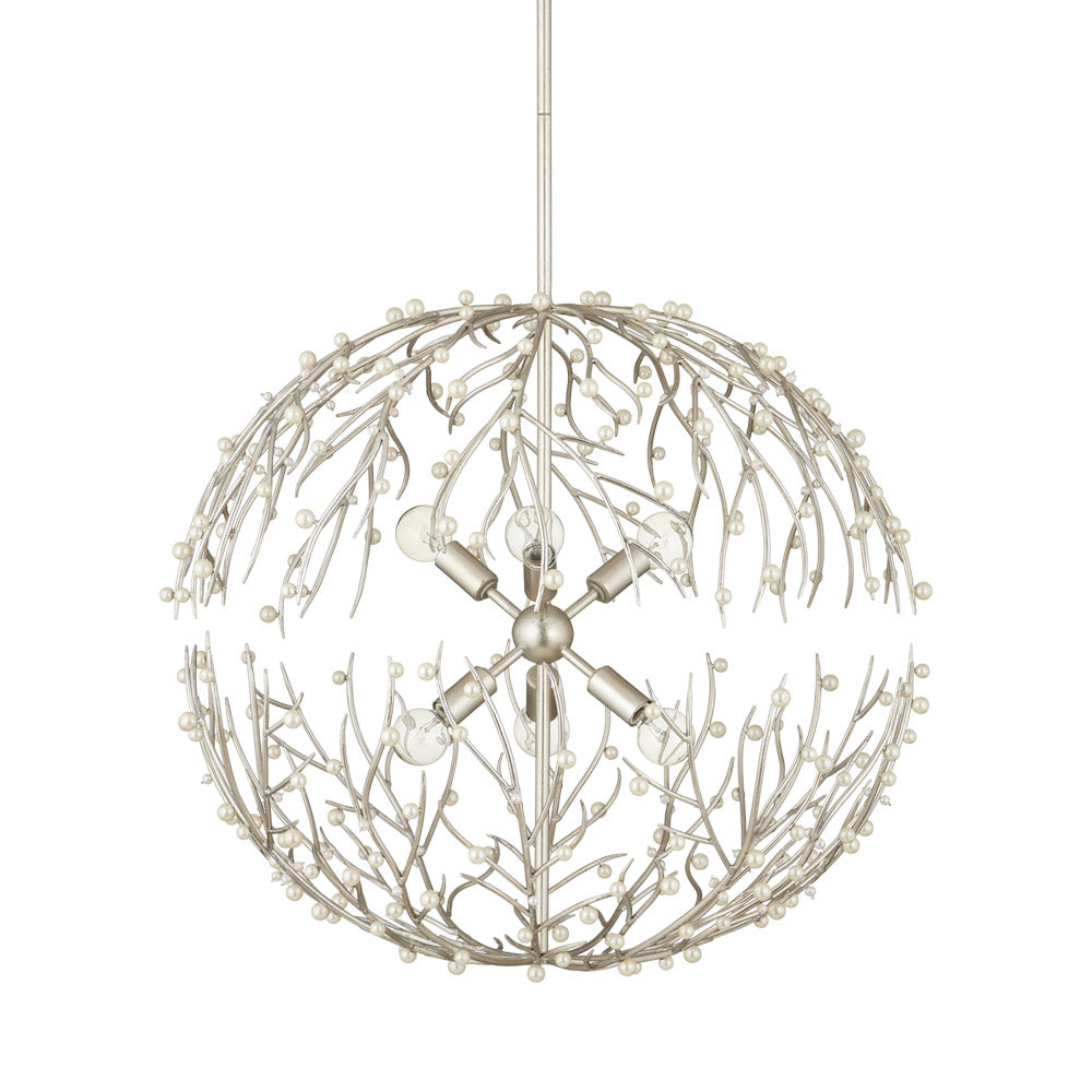 Shinju Pearl Orb Chandelier in Detail.