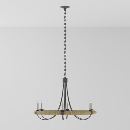 Shipwright Chandelier in Detail.