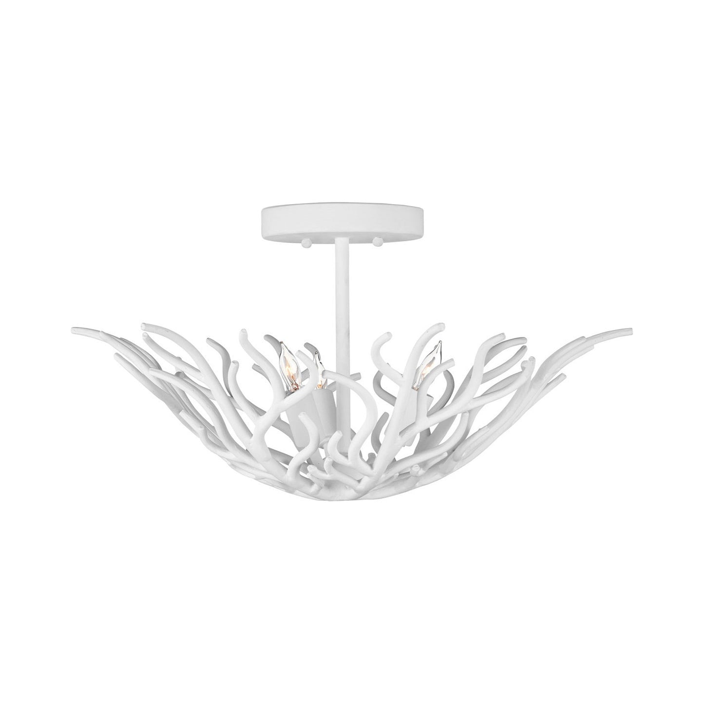 Snowfall Semi-Flush Mount Ceiling Light.