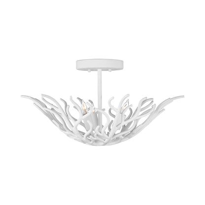 Snowfall Semi-Flush Mount Ceiling Light.