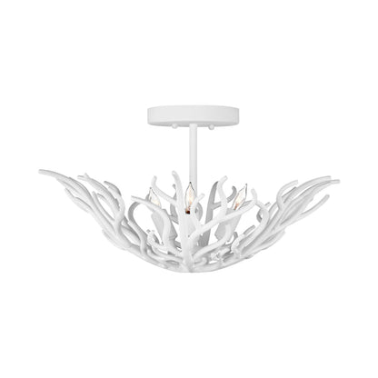 Snowfall Semi-Flush Mount Ceiling Light in Detail.