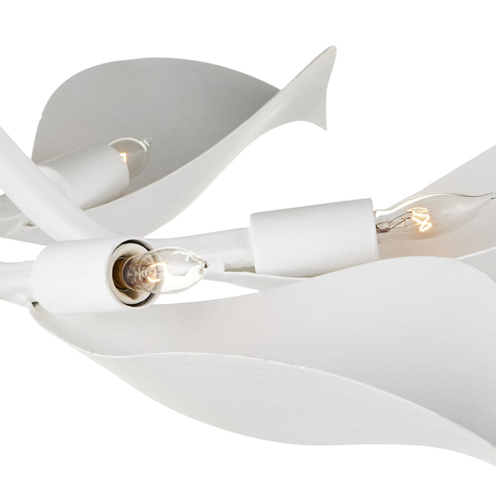 Snowflower Semi Flush Mount Ceiling Light in Detail.