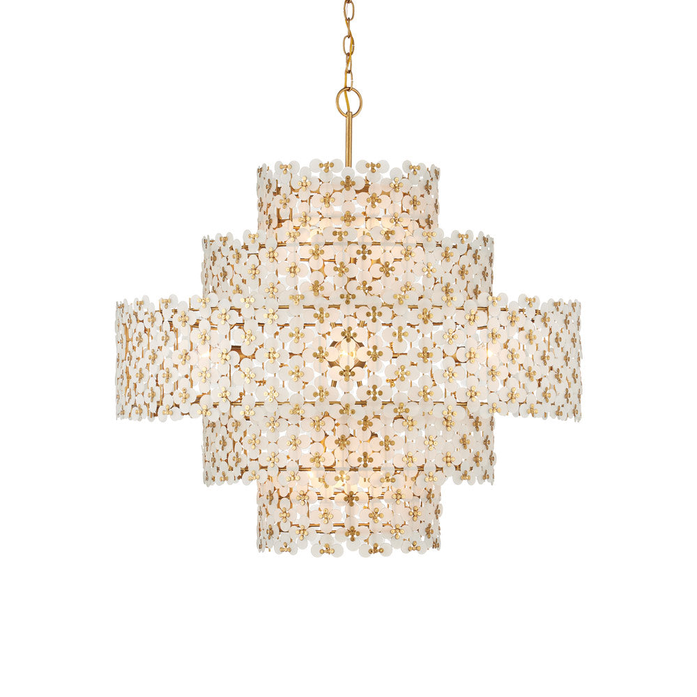 Spring Flower Chandelier in Detail.