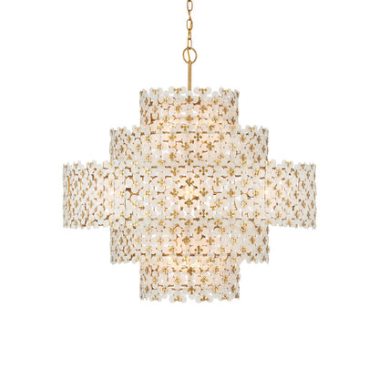Spring Flower Chandelier in Detail.