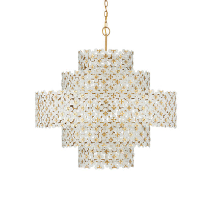 Spring Flower Chandelier in Detail.