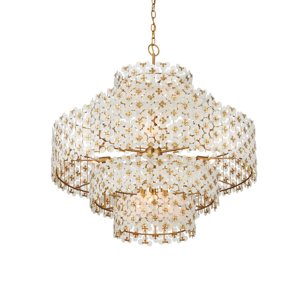 Spring Flower Chandelier in Detail.