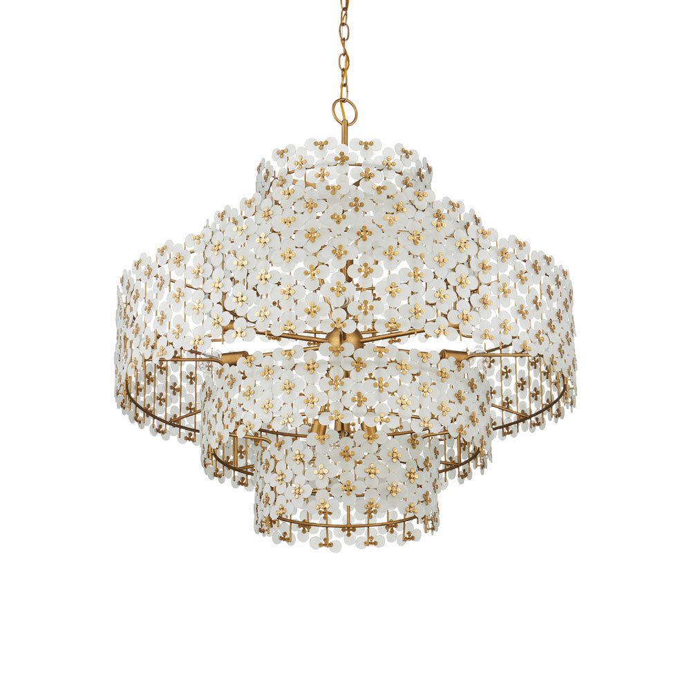 Spring Flower Chandelier in Detail.