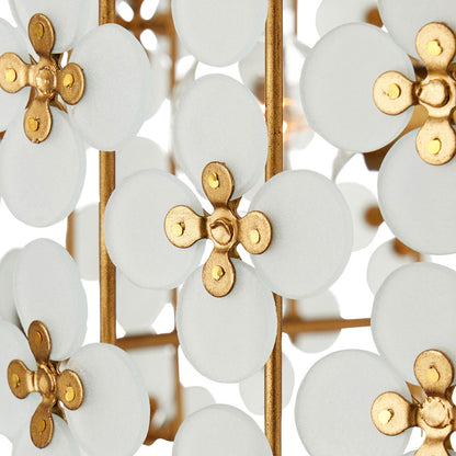 Spring Flower Chandelier in Detail.