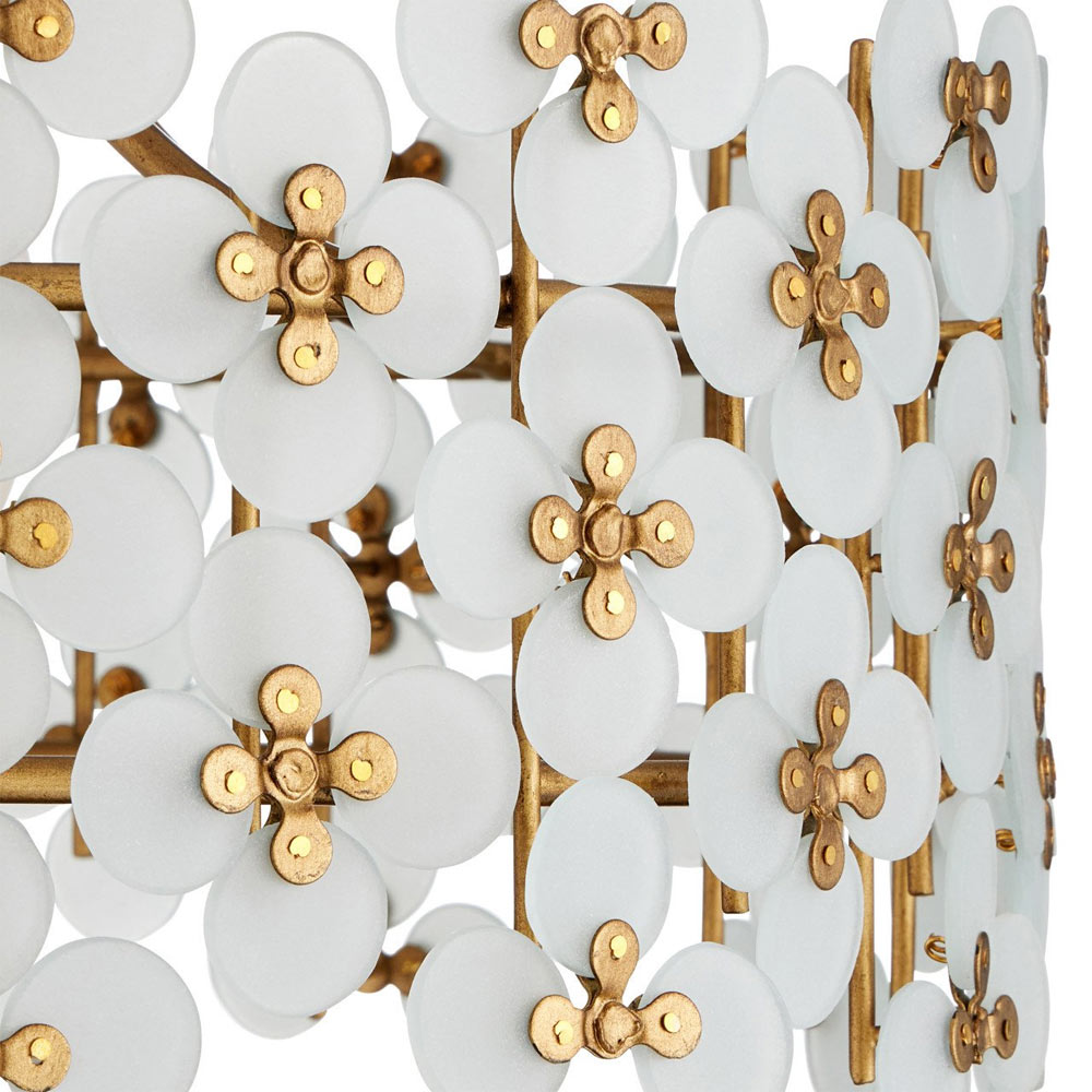Spring Flower Semi Flush Mount Ceiling Light in Detail.