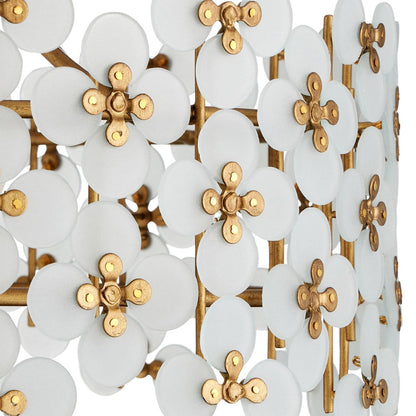 Spring Flower Semi Flush Mount Ceiling Light in Detail.