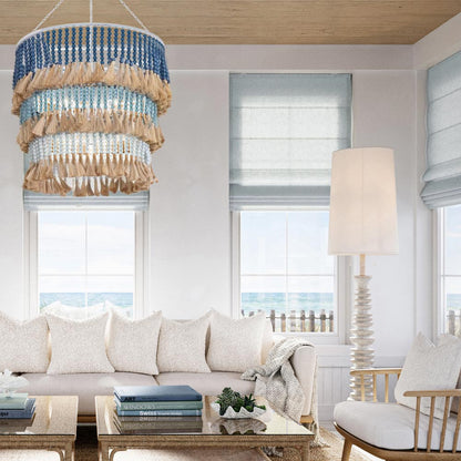 St. Barts Chandelier in living room.