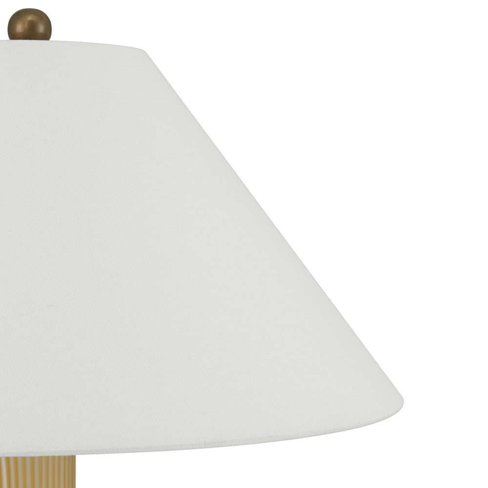 Striae Table Lamp in Detail.