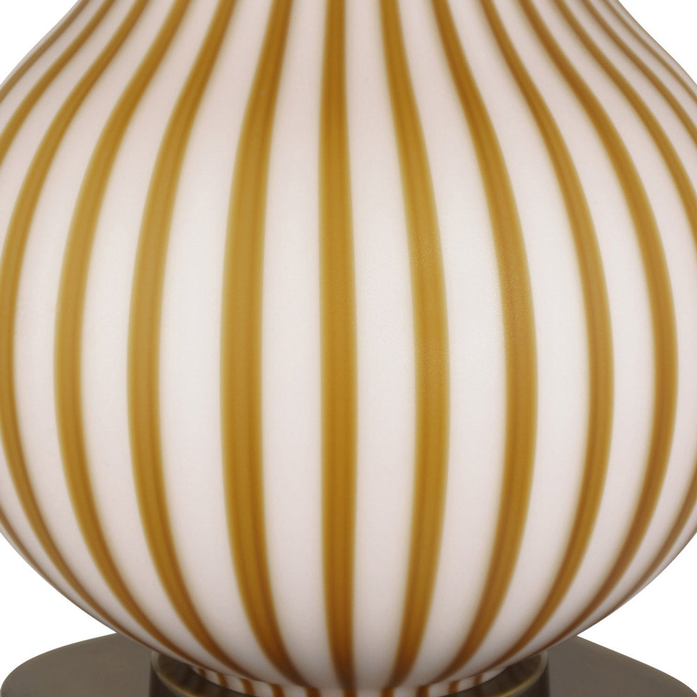 Striae Table Lamp in Detail.