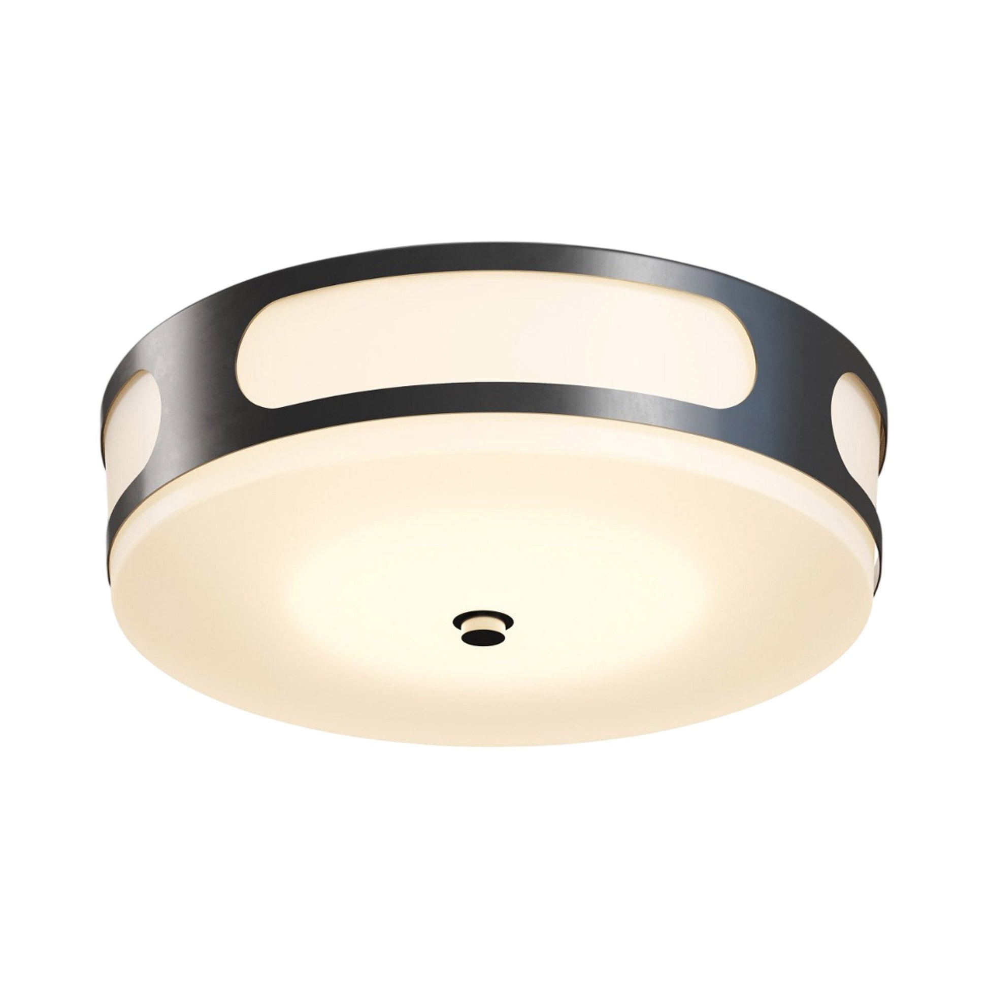 Swale Outdoor LED Flush Mount Ceiling Light in Detail.