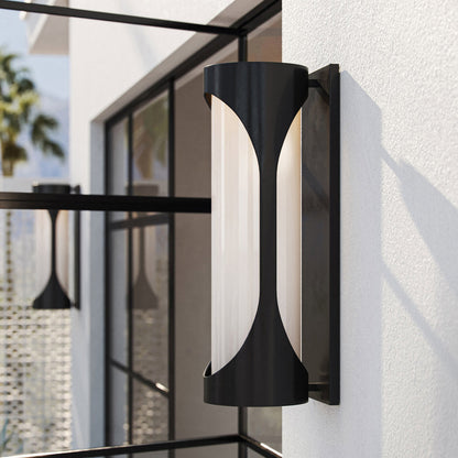 Swale Outdoor LED Wall Light in Outside Area.