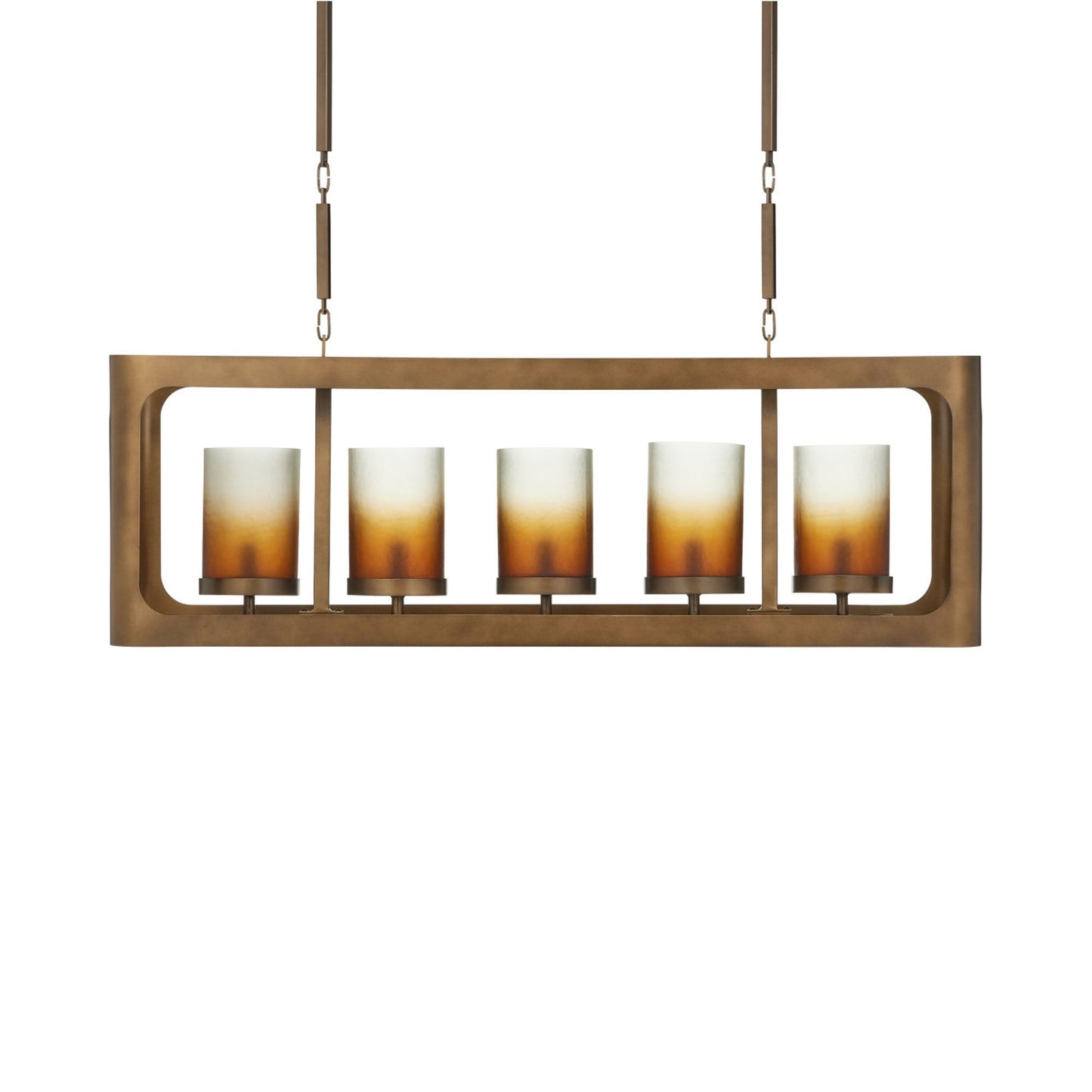 Tenebroso Linear Chandelier in Detail.