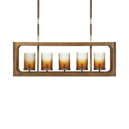 Tenebroso Linear Chandelier in Detail.