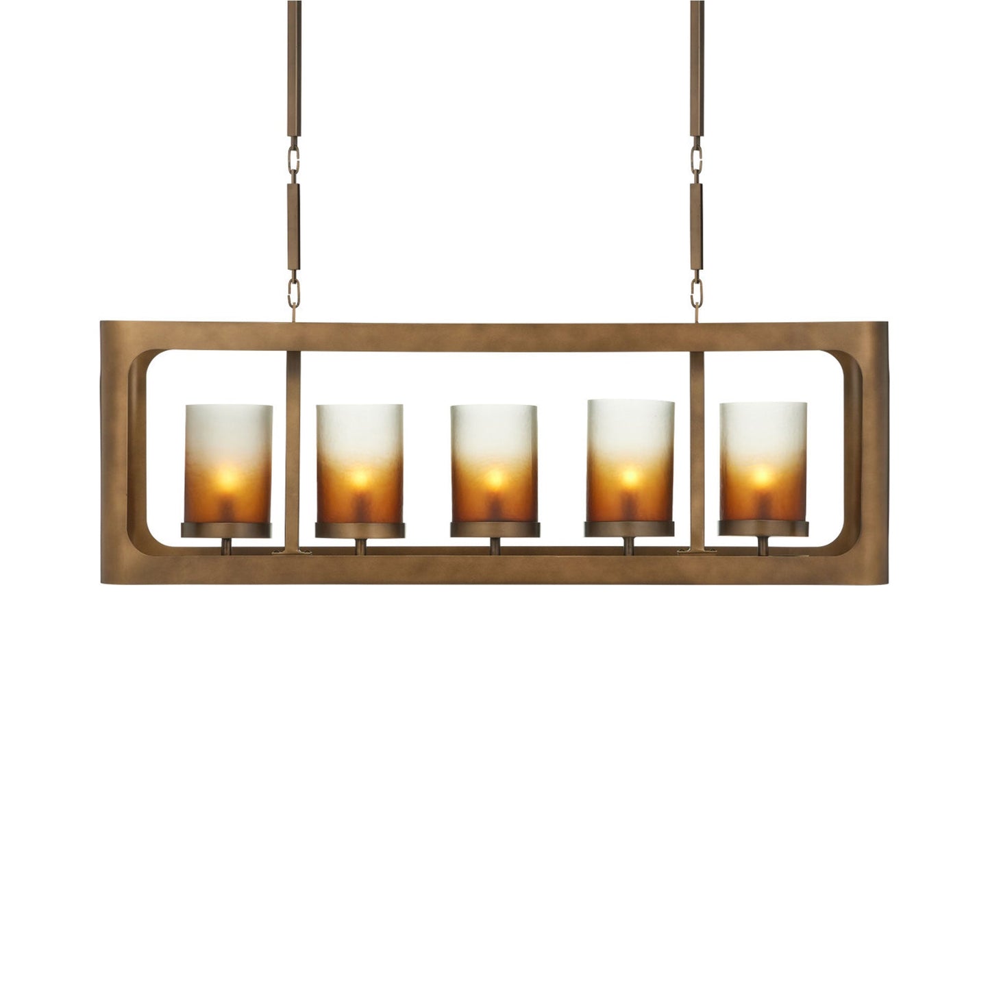 Tenebroso Linear Chandelier in Detail.