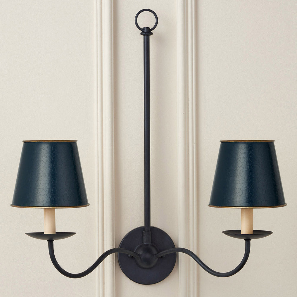 Tole Tapered Chandelier Shade in Detail.