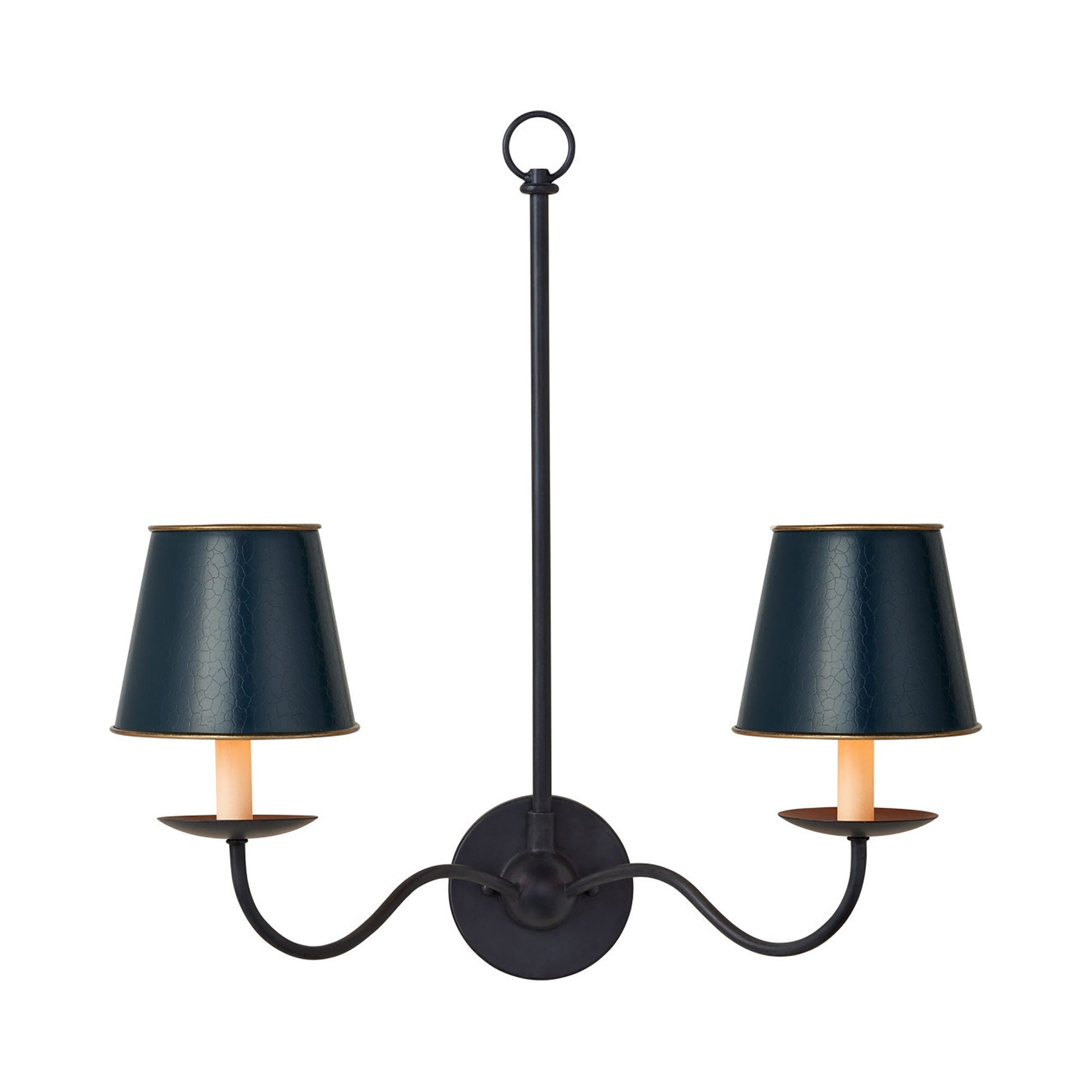 Tole Tapered Chandelier Shade in Detail.