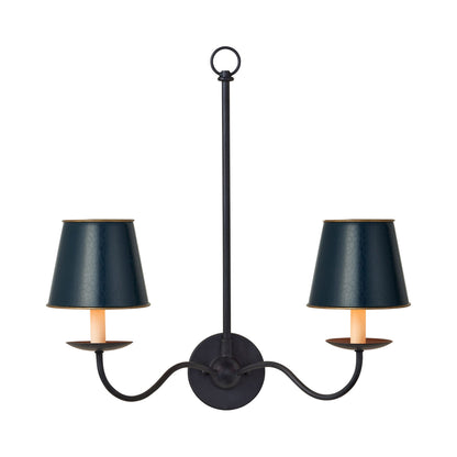 Tole Tapered Chandelier Shade in Detail.