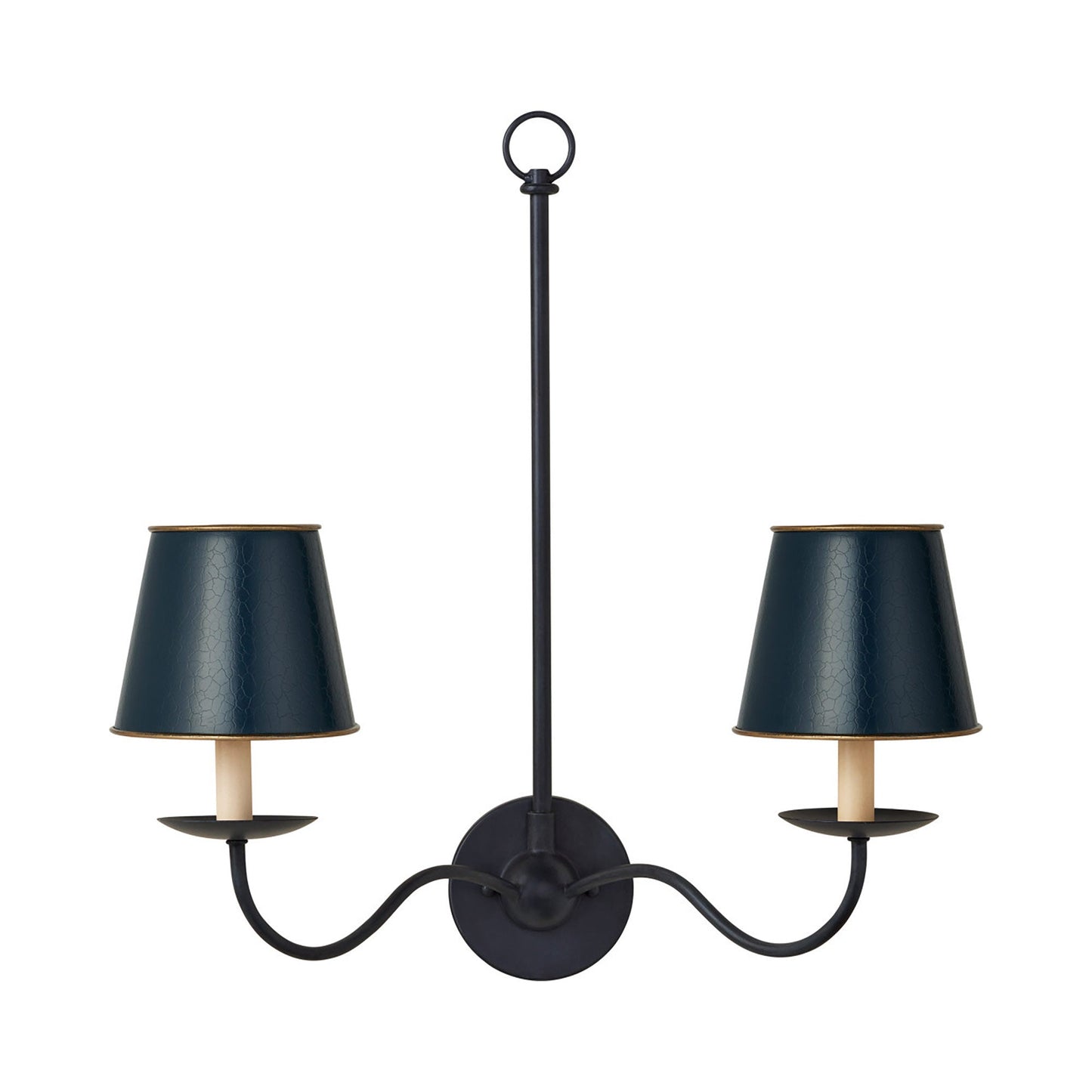 Tole Tapered Chandelier Shade in Detail.