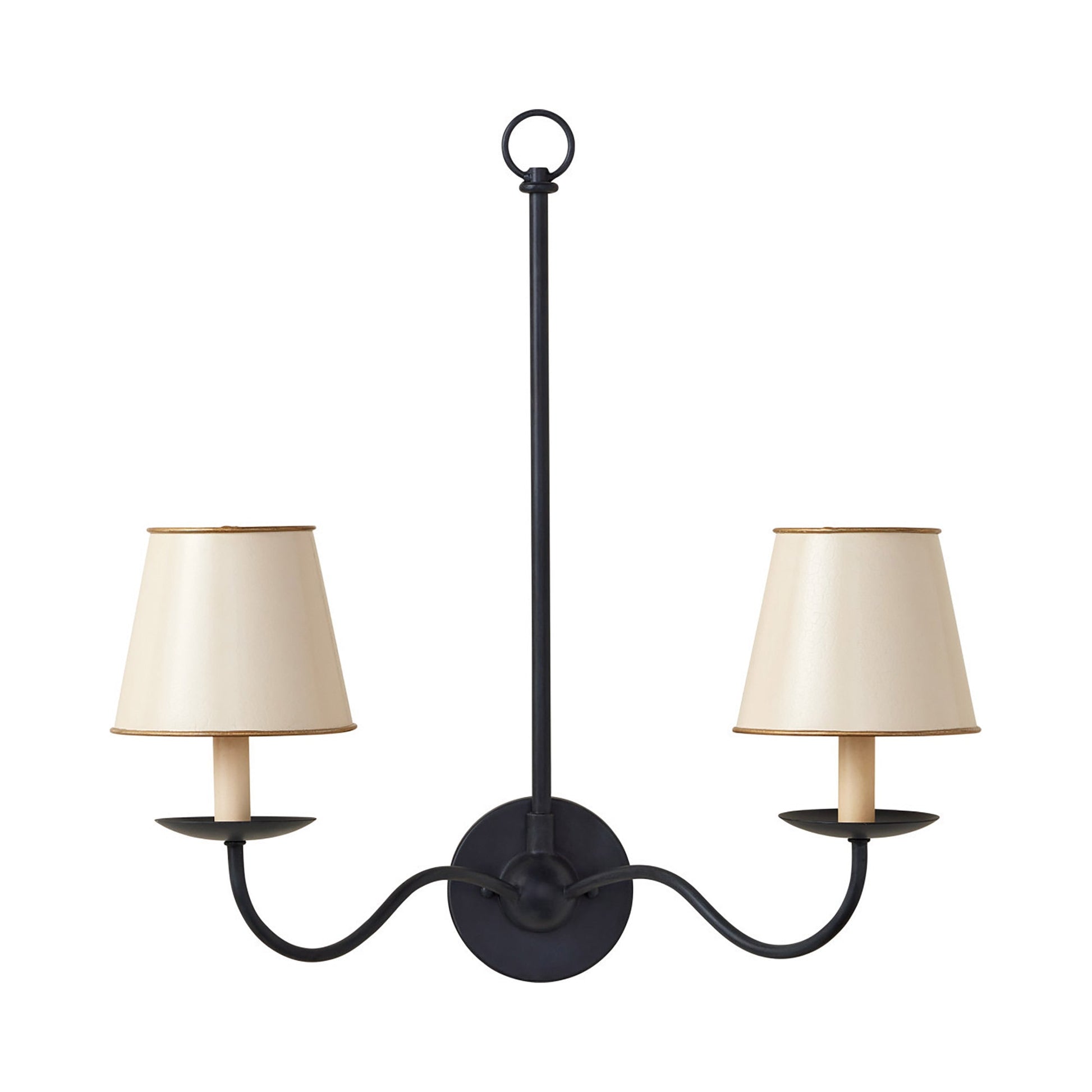 Tole Tapered Chandelier Shade in Detail.