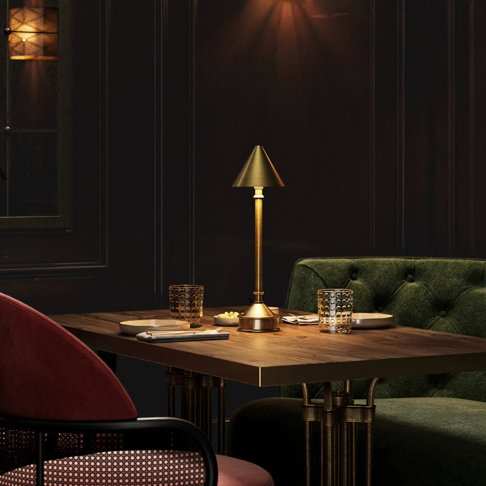 Traipse Table Lamp in restaurant.