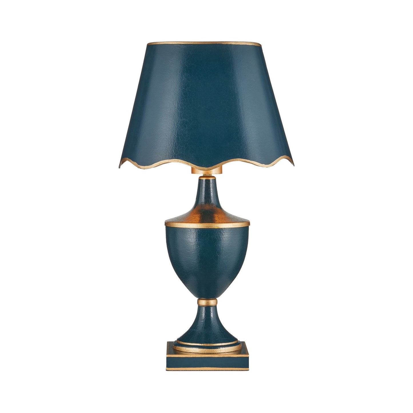 Travelogue LED Rechargeable Table Lamp in Navy.