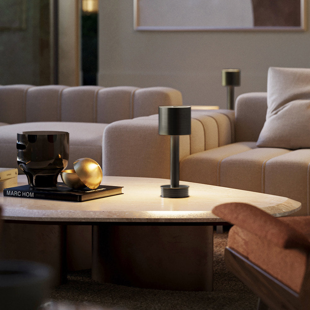 Traverse Table Lamp in living room.