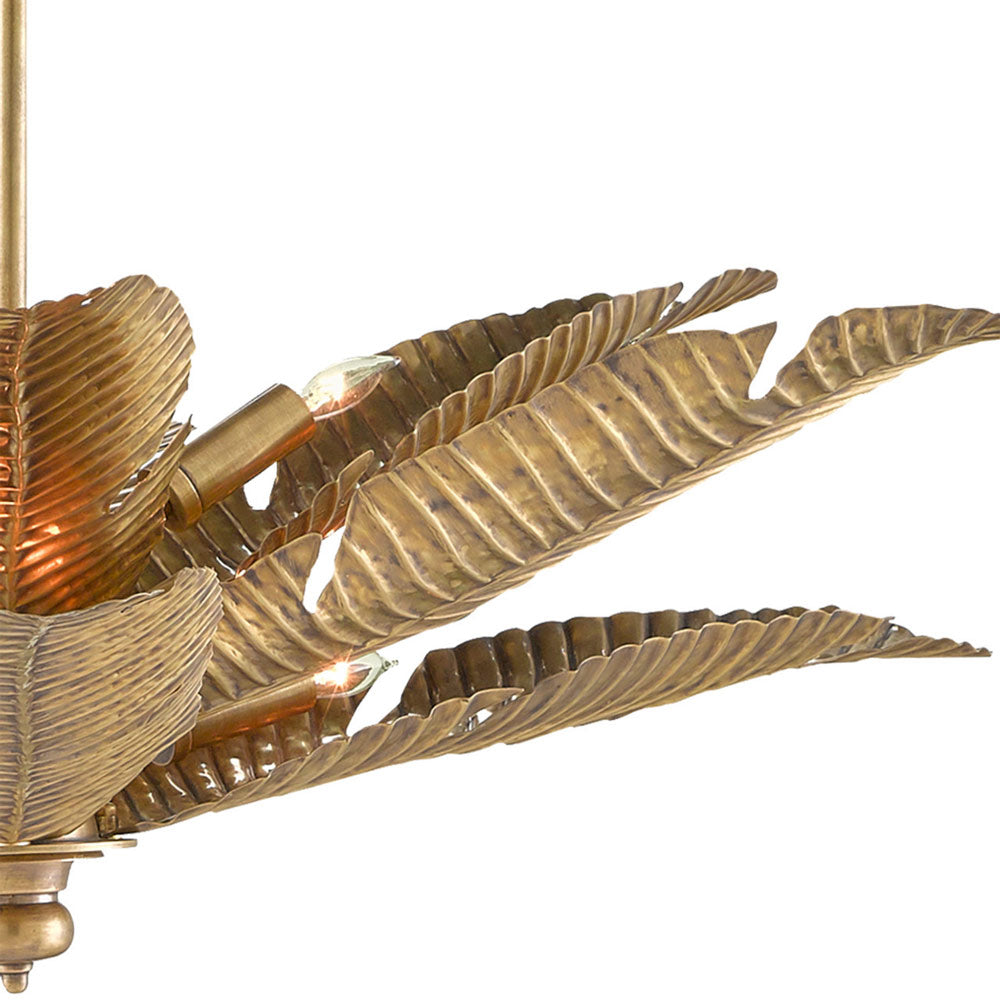 Tropical Semi Flush Mount Ceiling Light in Detail.