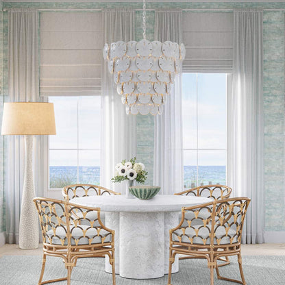 Tulum Chandelier in living room.