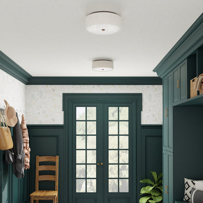 Tyrone LED Flush Mount Ceiling Light in hallway.