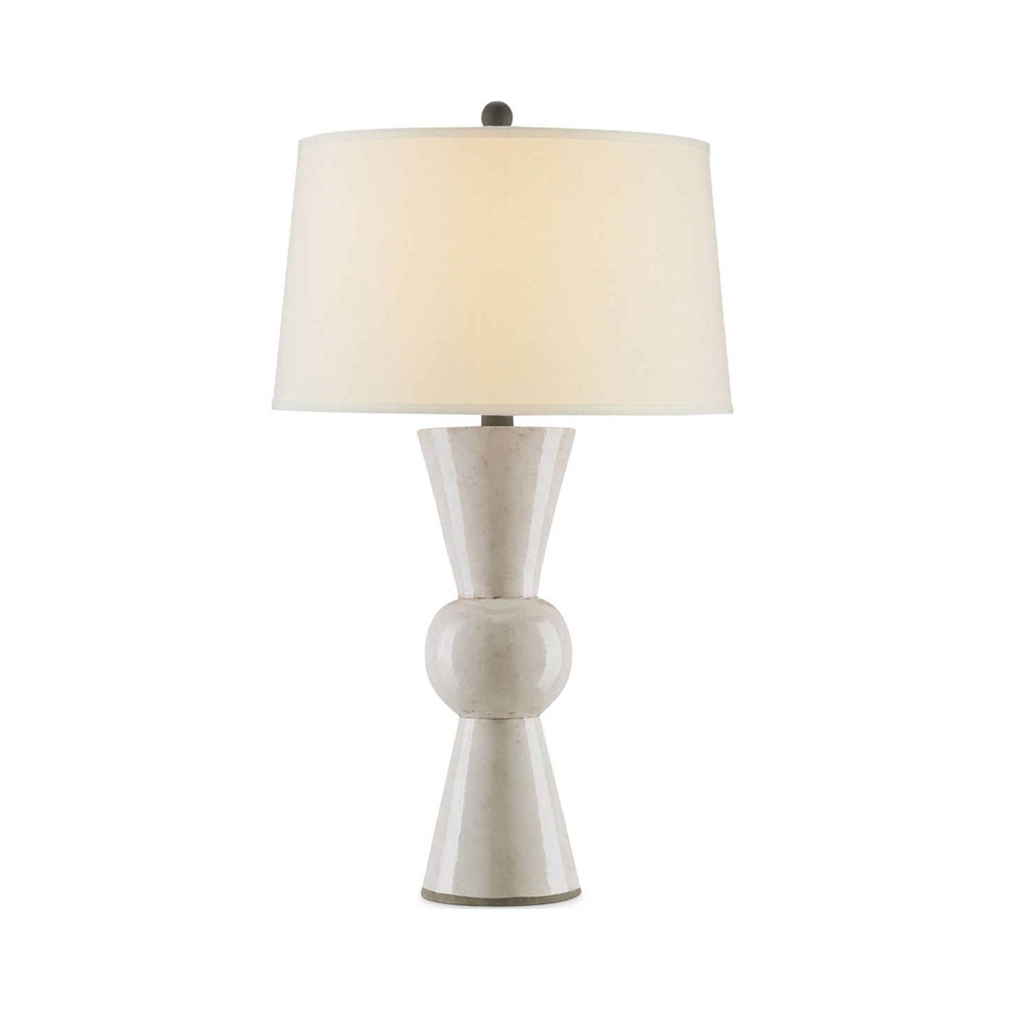 Upbeat Table Lamp in Antique White.