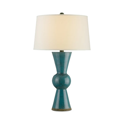 Upbeat Table Lamp in Teal.