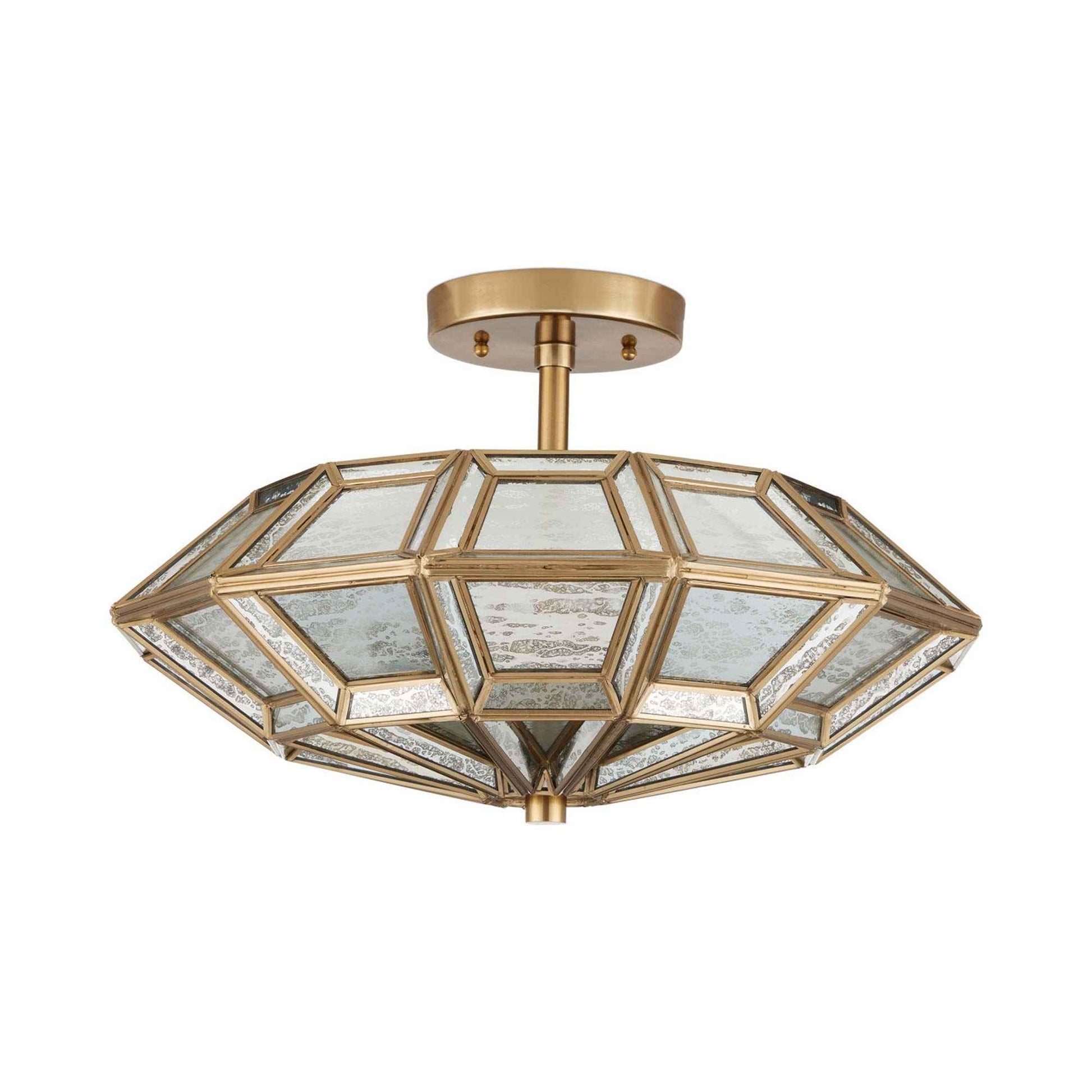Valentina Semi Flush Mount Ceiling Light in Detail.