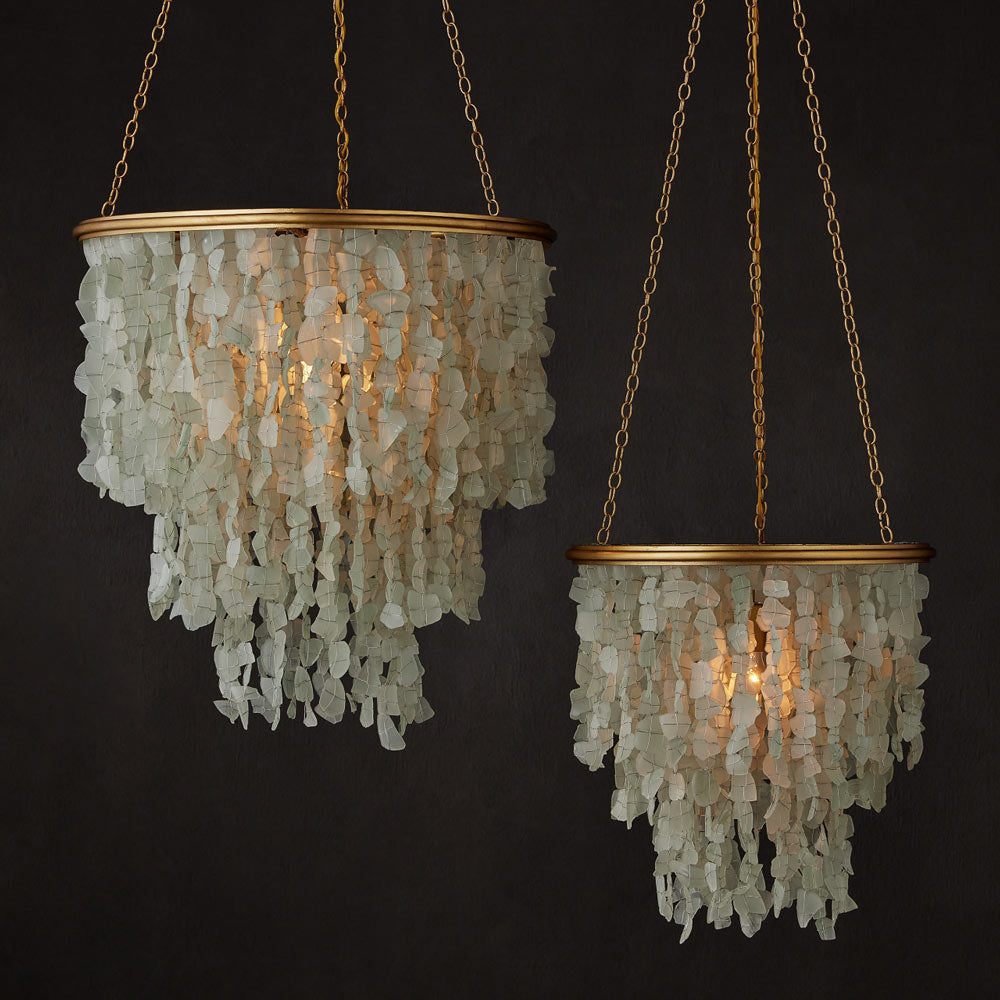 Verre de Mer Chandelier in Detail.