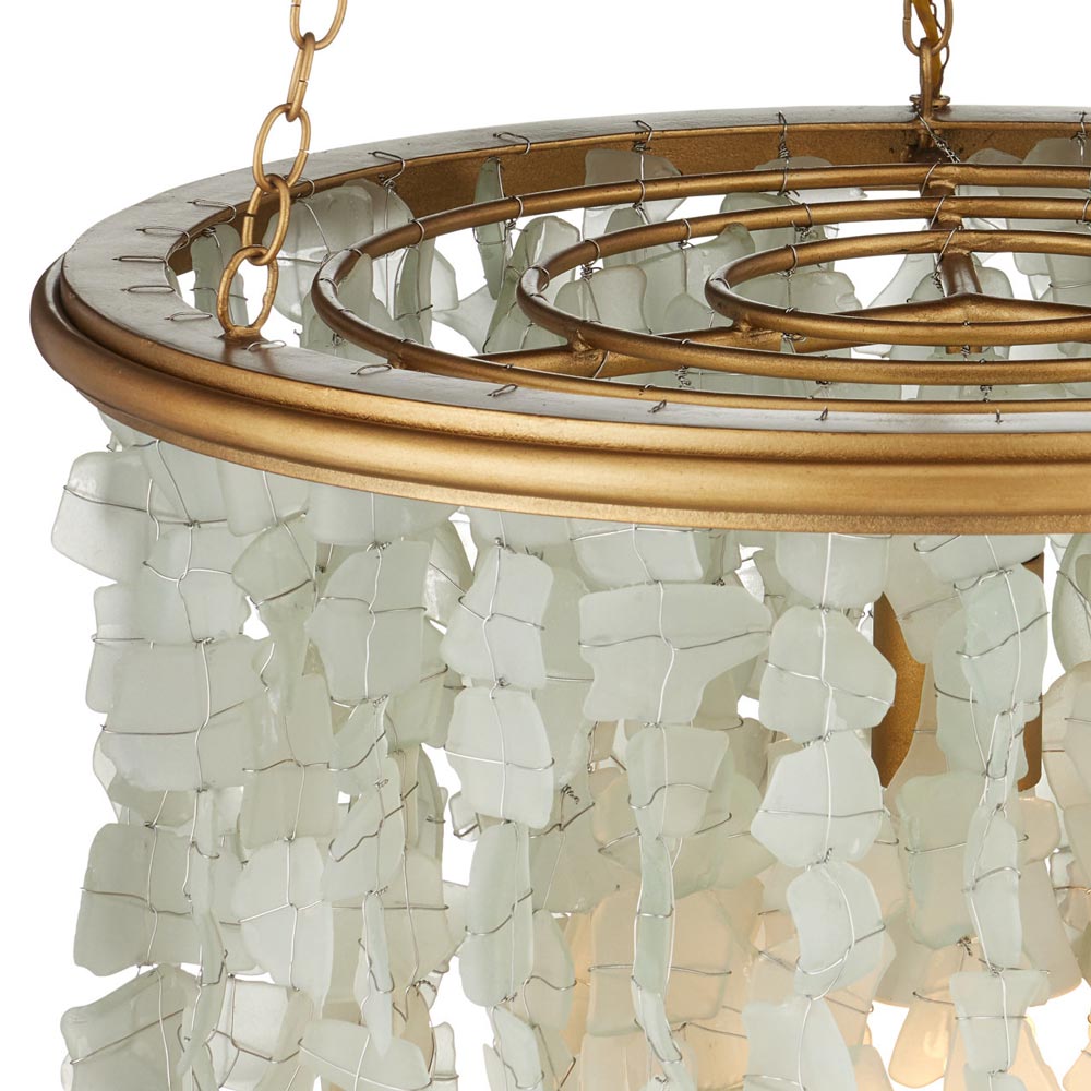 Verre de Mer Chandelier in Detail.