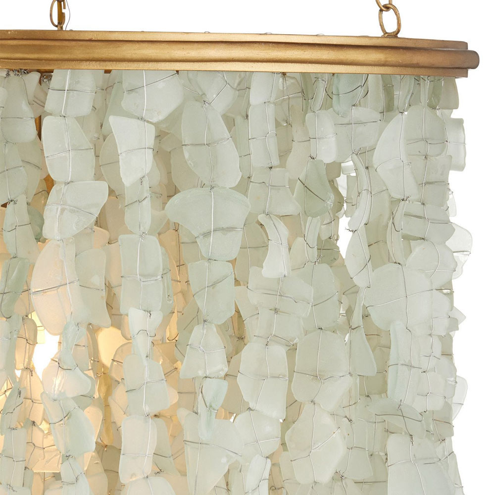 Verre de Mer Chandelier in Detail.