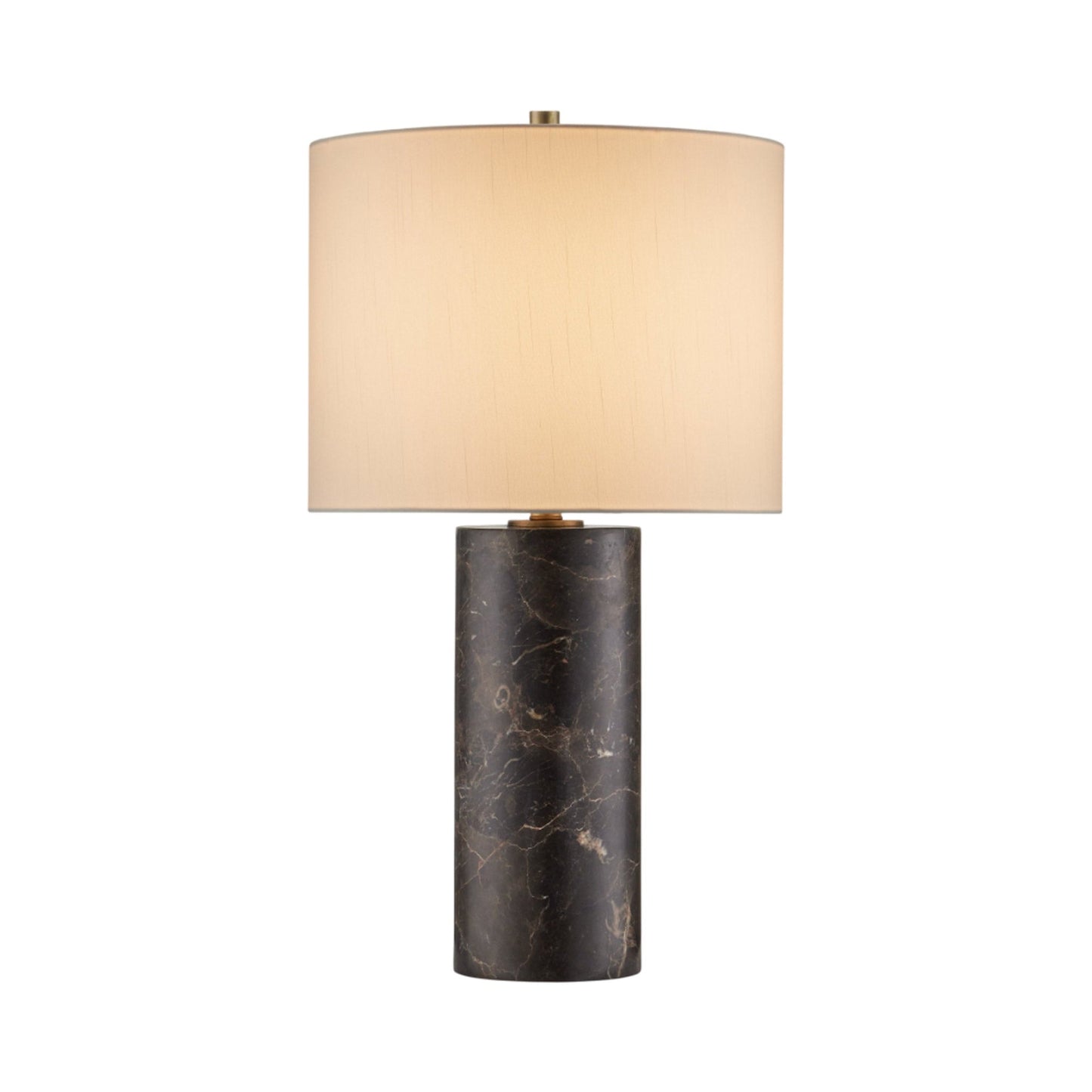 Vespera Table Lamp in Coffee Brown.